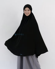 Alsyahra Exclusive Khimar Daily Size XXL Jetblack