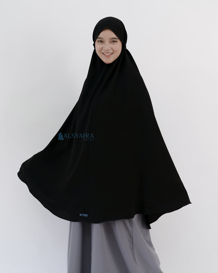 Alsyahra Exclusive Khimar Daily Size XXL Jetblack