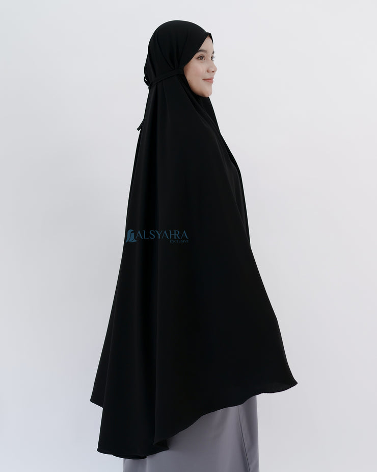 Alsyahra Exclusive Khimar Daily Size XXL Jetblack