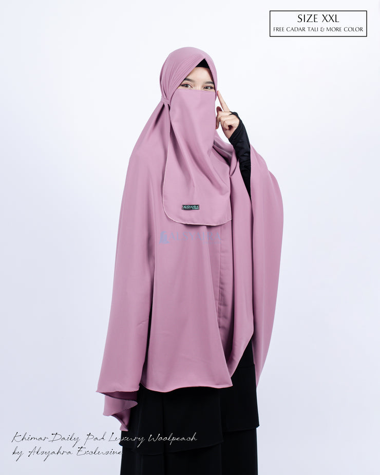 Khimar Daily Pad Size XXL Luxury Wolfis Alsyahra Exclusive