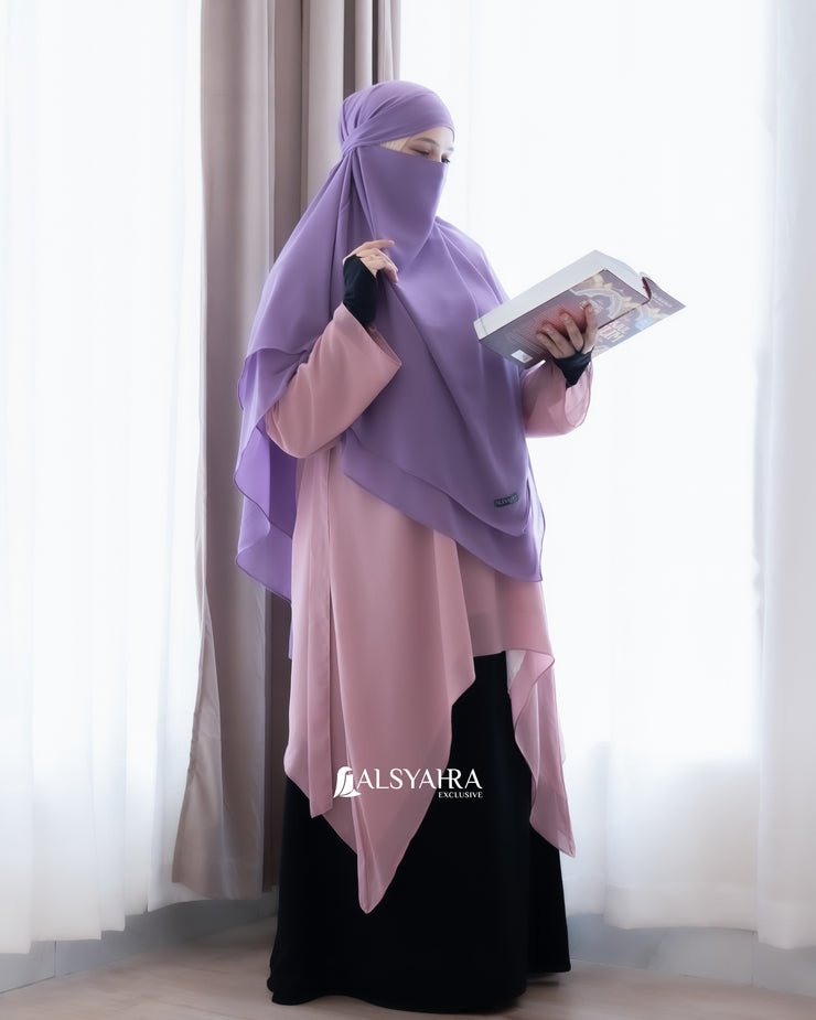 French Khimar Ayumi Sifon Premium by Alsyahra Exclusive