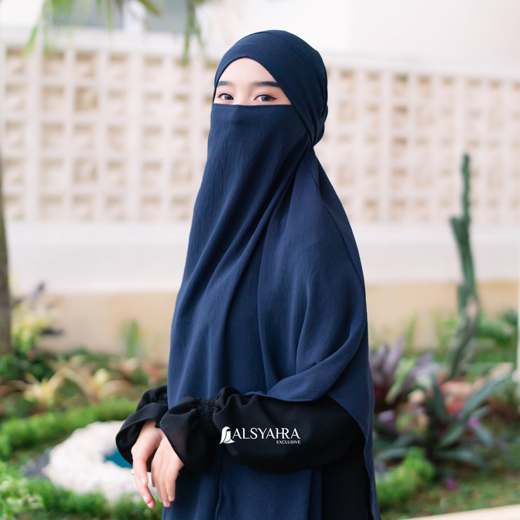 Alsyahra Exclusive French Khimar Handless Fatimah Luxury Airflow Size L