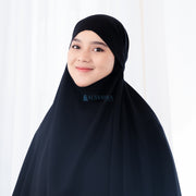 French Khimar Handless Fatimah Jetblack Alsyahra Exclusive