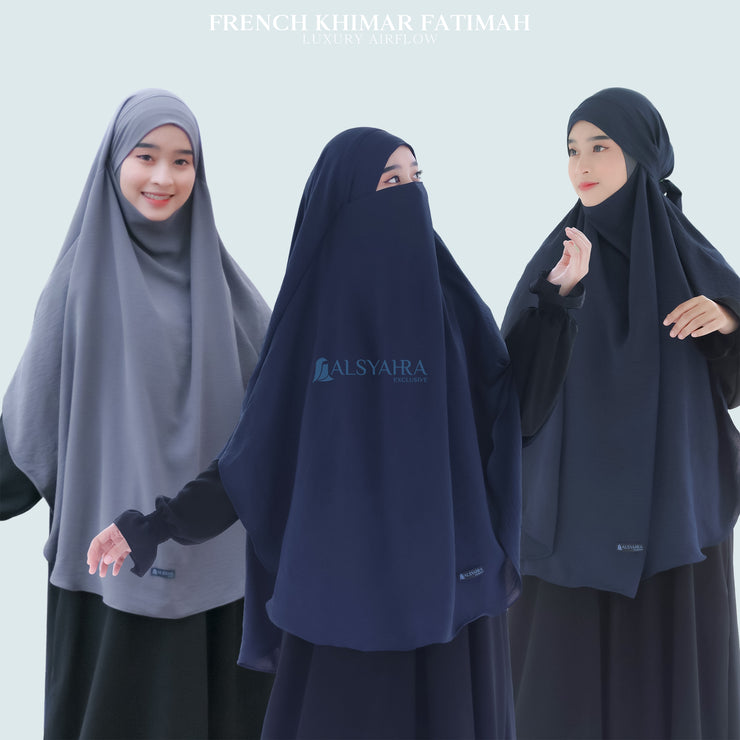 Alsyahra Exclusive French Khimar Handless Fatimah Luxury Airflow Size L