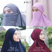 Alsyahra Exclusive French Khimar Handless Fatimah Luxury Airflow Size L