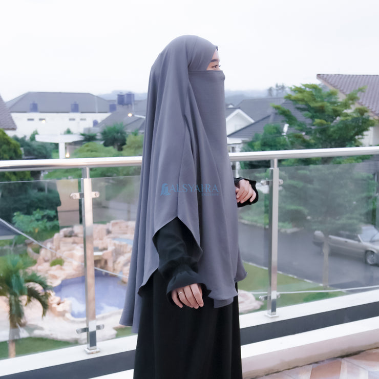 Alsyahra Exclusive French Khimar Handless Fatimah Luxury Airflow Size L