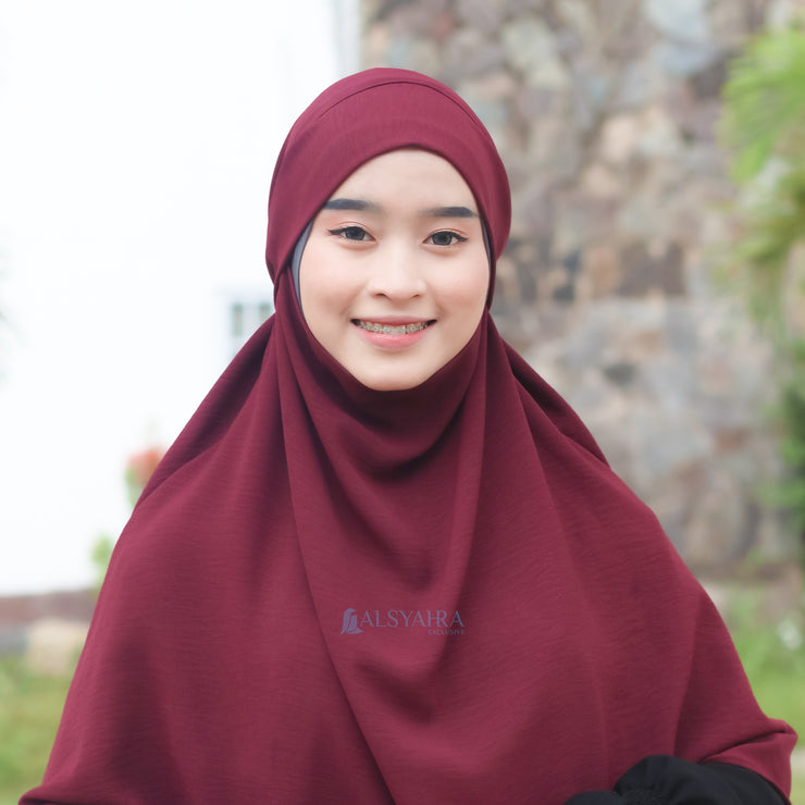 Alsyahra Exclusive French Khimar Handless Fatimah Luxury Airflow Size L