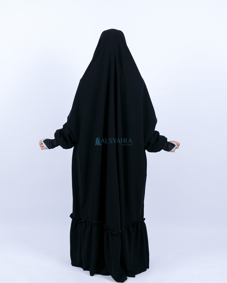 French Khimar Zahira Haramain Jetblack Alsyahra Exclusive