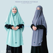 Alsyahra Exclusive French Khimar Handless Fatimah Luxury Airflow Size XL