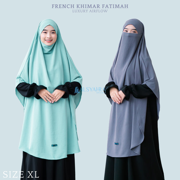 Alsyahra Exclusive French Khimar Handless Fatimah Luxury Airflow Size XL