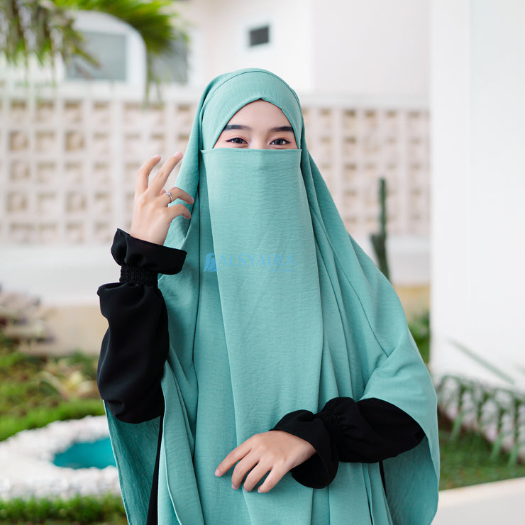 Alsyahra Exclusive French Khimar Handless Fatimah Luxury Airflow Size XL