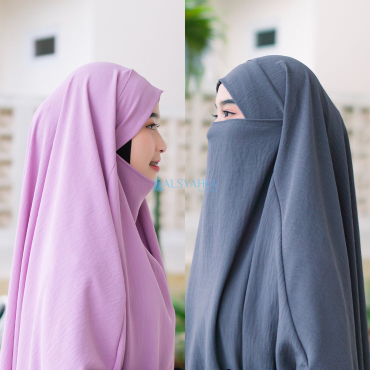 Alsyahra Exclusive French Khimar Handless Fatimah Luxury Airflow Size XL