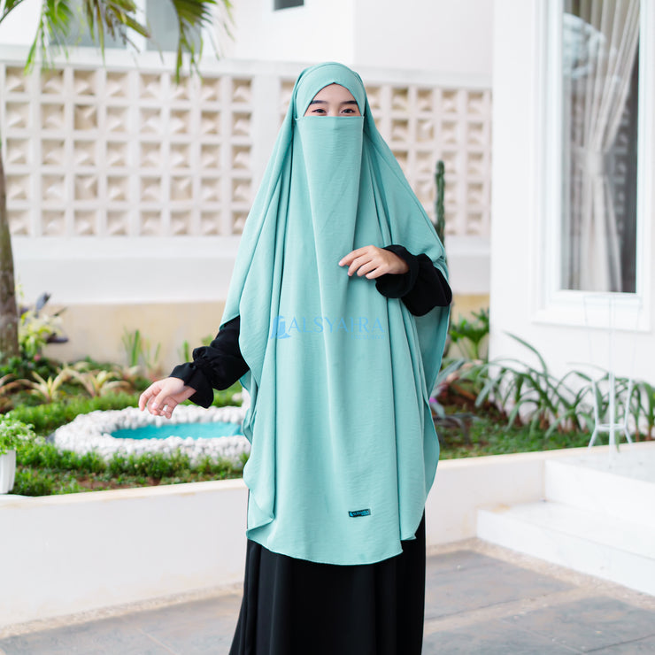 Alsyahra Exclusive French Khimar Handless Fatimah Luxury Airflow Size XL