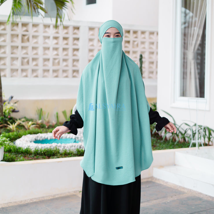 Alsyahra Exclusive French Khimar Handless Fatimah Luxury Airflow Size XL
