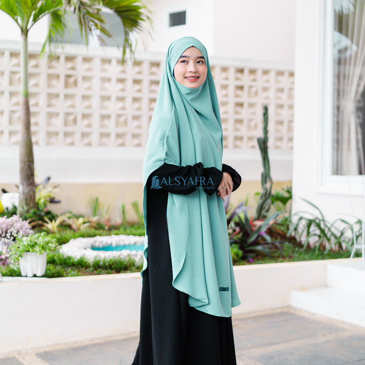 Alsyahra Exclusive French Khimar Handless Fatimah Luxury Airflow Size XL