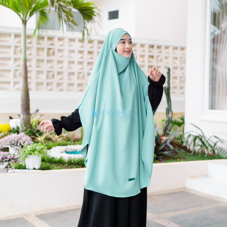 Alsyahra Exclusive French Khimar Handless Fatimah Luxury Airflow Size XL