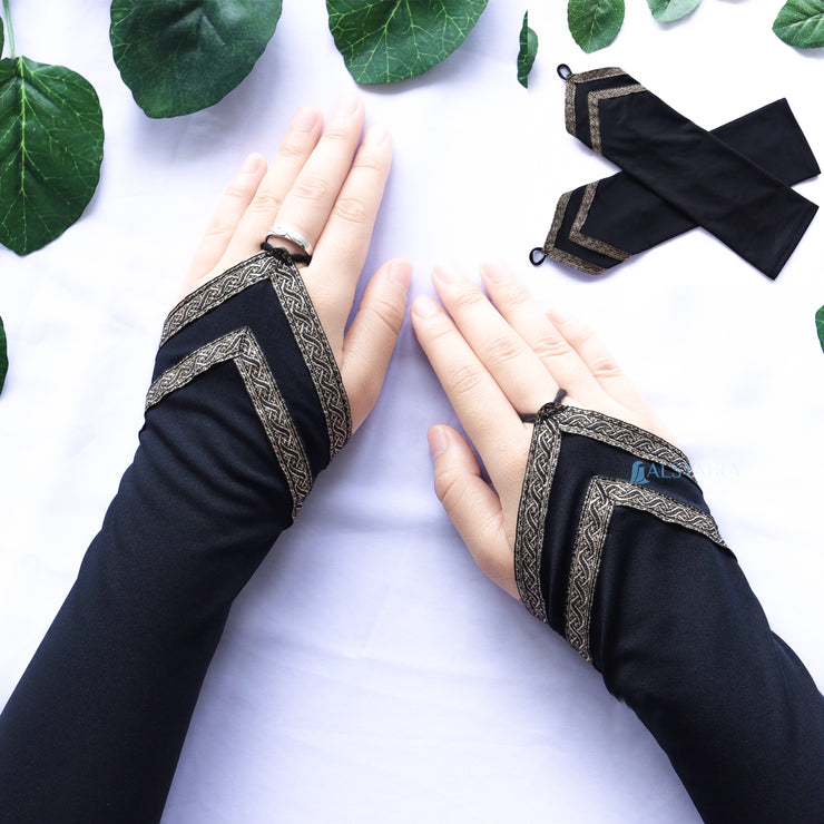 Manset Handsock Cincin Motif Kiswah Duo Alsyahra Exclusive