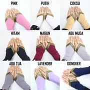 Manset Handsock Cincin Stripe Motif Warna Gold Premium Alsyahra