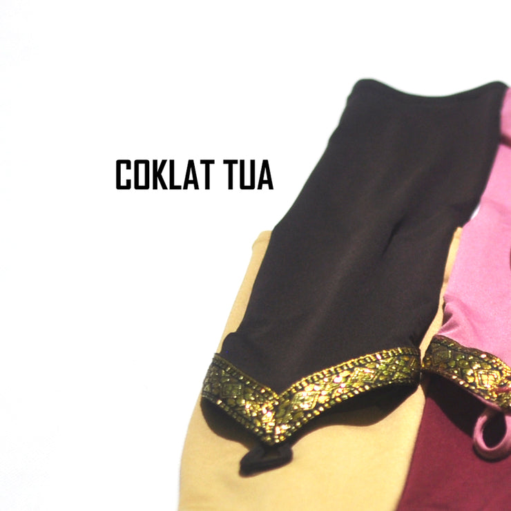 Manset Handsock Cincin Stripe Motif Warna Gold Premium Alsyahra