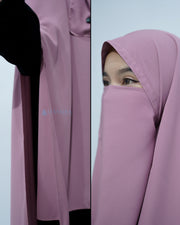 Set Khimar Syari Handsplit Non Pad Cadar Tali Luxury Wolfis Alsyahra Exclusive
