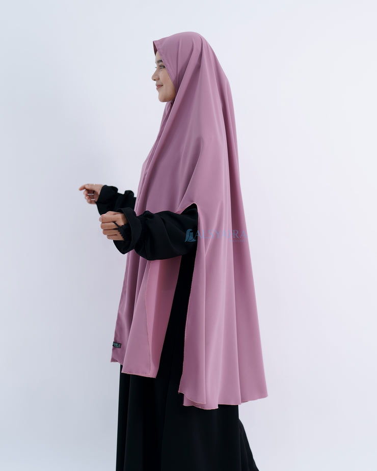 Set Khimar Syari Handsplit Non Pad Cadar Tali Luxury Wolfis Alsyahra Exclusive