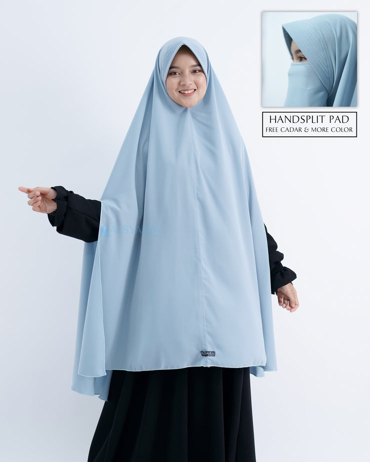 Set Khimar Syari Handsplit Pad Cadar Tali Luxury Wolfis Alsyahra Exclusive