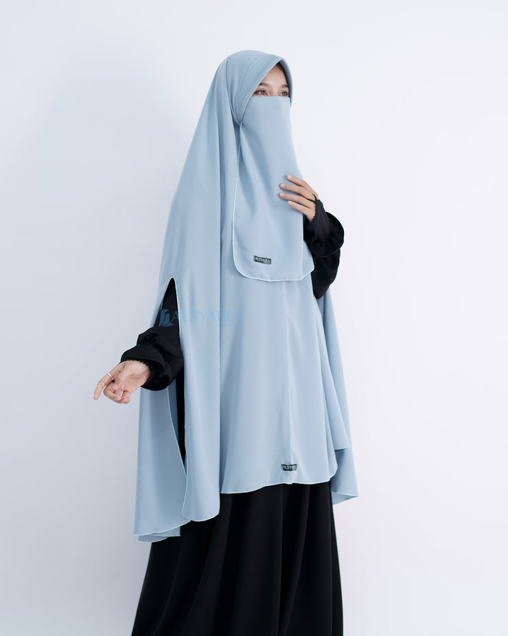 Set Khimar Syari Handsplit Pad Cadar Tali Luxury Wolfis Alsyahra Exclusive