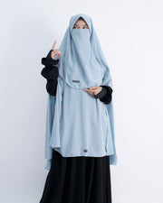 Set Khimar Syari Handsplit Pad Cadar Tali Luxury Wolfis Alsyahra Exclusive