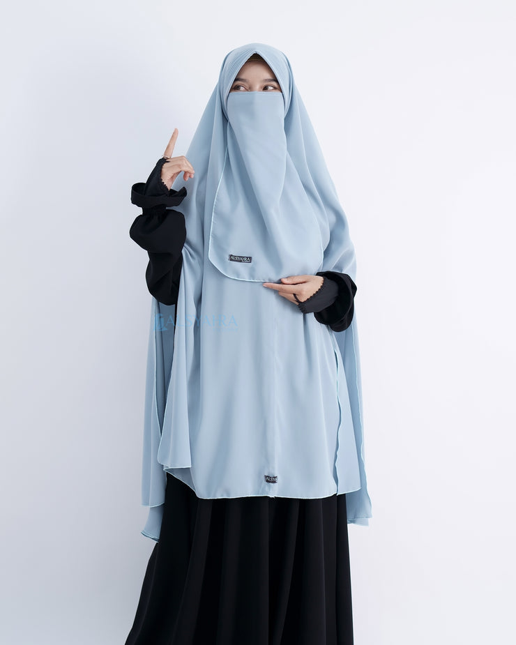 Set Khimar Syari Handsplit Pad Cadar Tali Luxury Wolfis Alsyahra Exclusive