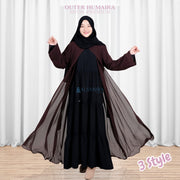 Long Outer Syari Cardigan Humaira Premium by Alsyahra Exclusive