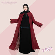 Long Outer Syari Cardigan Humaira Premium by Alsyahra Exclusive