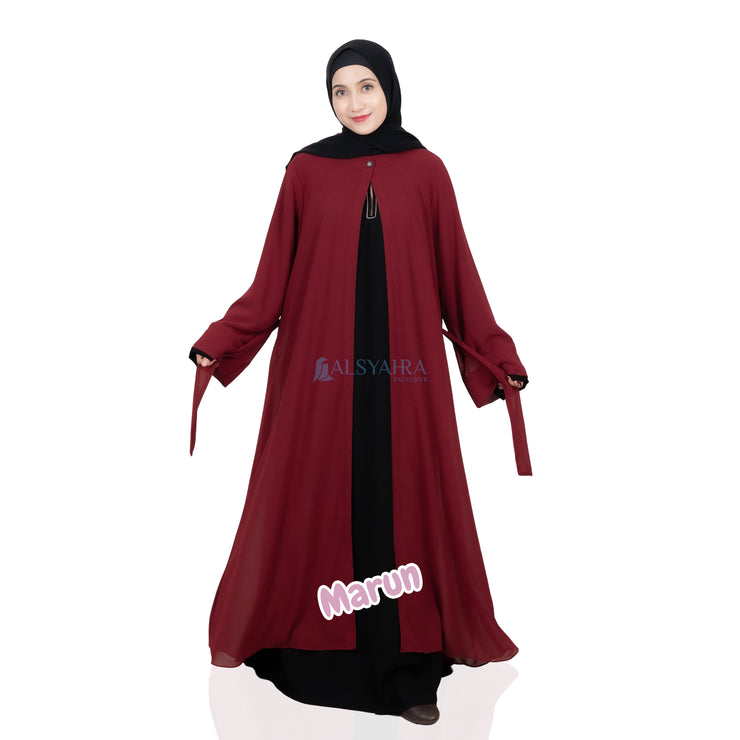 Long Outer Syari Cardigan Humaira Premium by Alsyahra Exclusive
