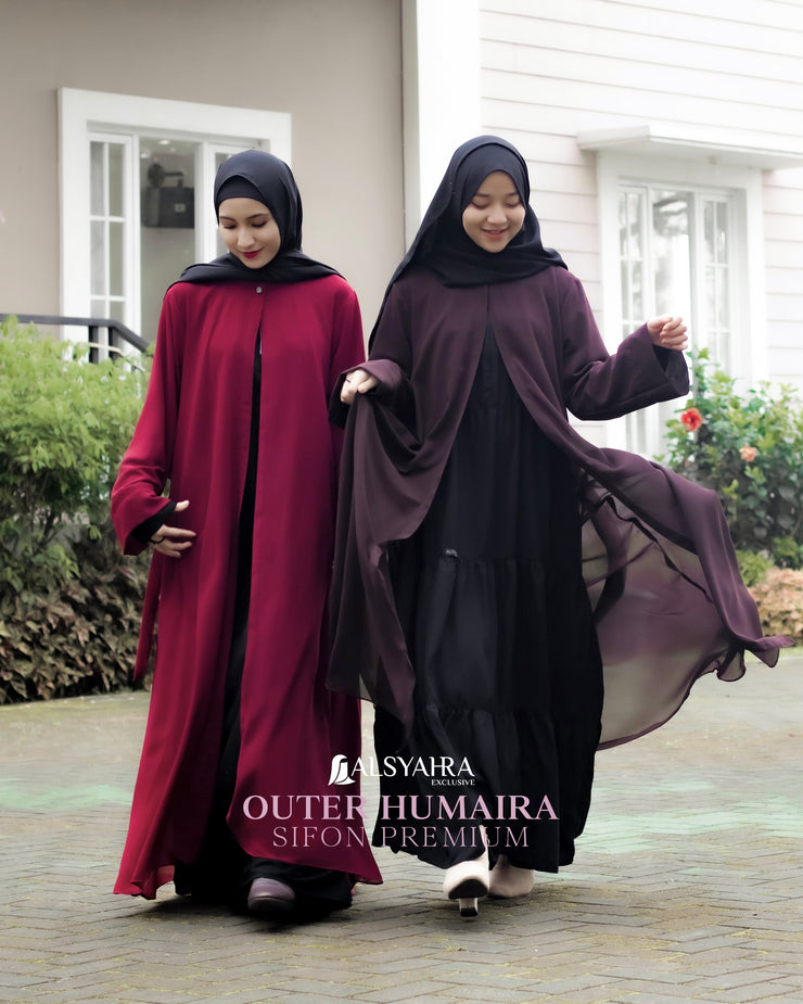 Long Outer Syari Cardigan Humaira Premium by Alsyahra Exclusive