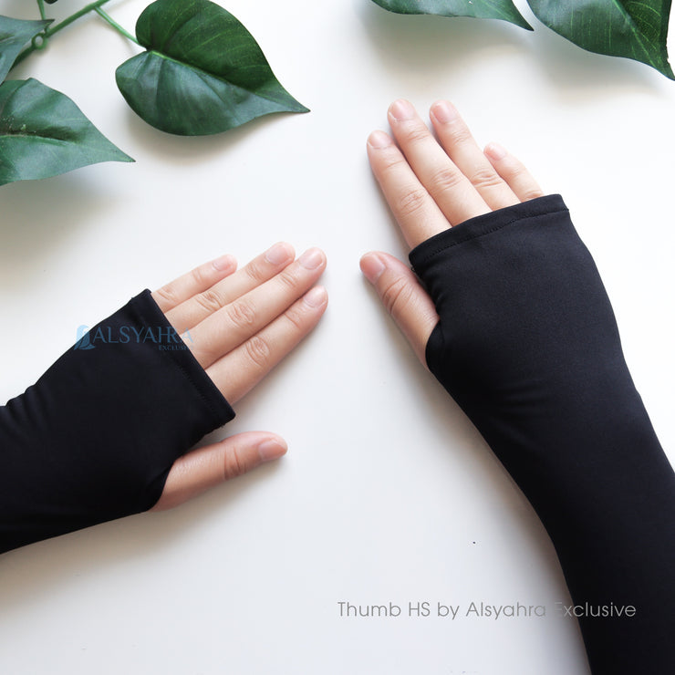 Simple Syari Manset Handsock Jempol Polos Premium