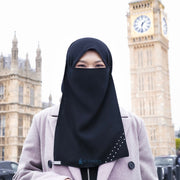 Alsyahra Exclusive Cadar Tali Andalusia Sifon Silk Jetblack