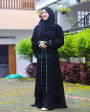 Alsyahra Exclusive Gamis Abaya Kapadokya Sifon Silk Jetblack