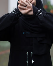 Alsyahra Exclusive Gamis Abaya Kapadokya Sifon Silk Jetblack