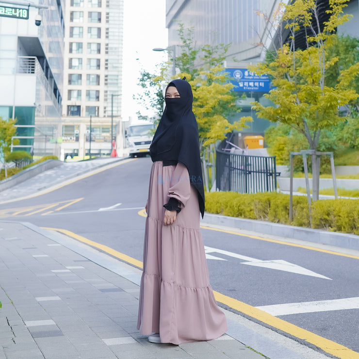 Alsyahra Exclusive Gamis Abaya Syari Salasa Jamila Platinum Wolfis