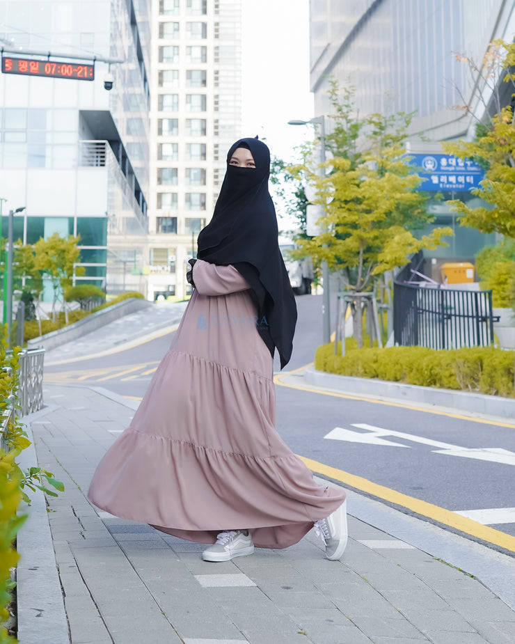 Alsyahra Exclusive Gamis Abaya Syari Salasa Jamila Platinum Wolfis