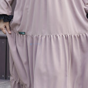 Alsyahra Exclusive Gamis Abaya Syari Salasa Jamila Platinum Wolfis