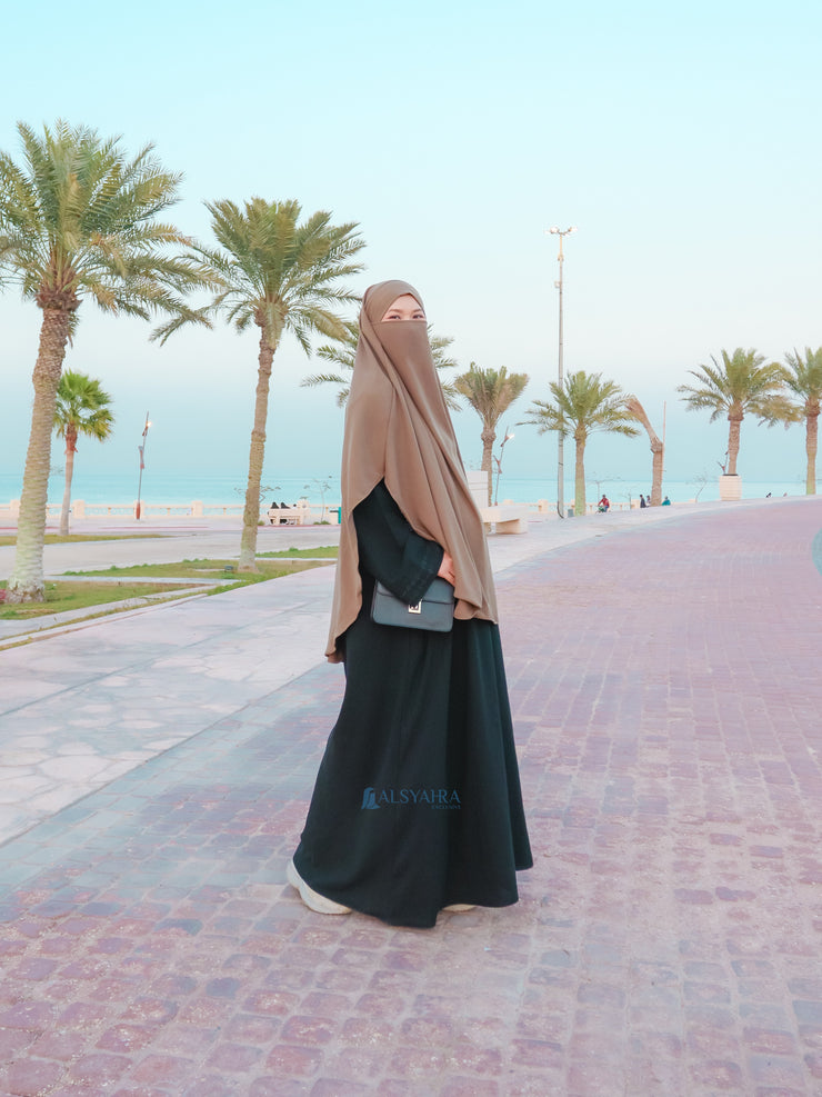 Alsyahra Exclusive French Khimar Handless Fatimah Size XL Soft Crown Exclusive