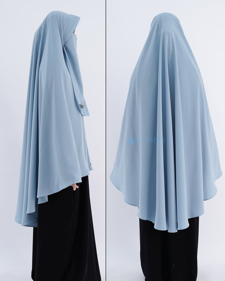Set Khimar Pad Syari Size XL Cadar Tali Luxury Wolfis Alsyahra Exclusive