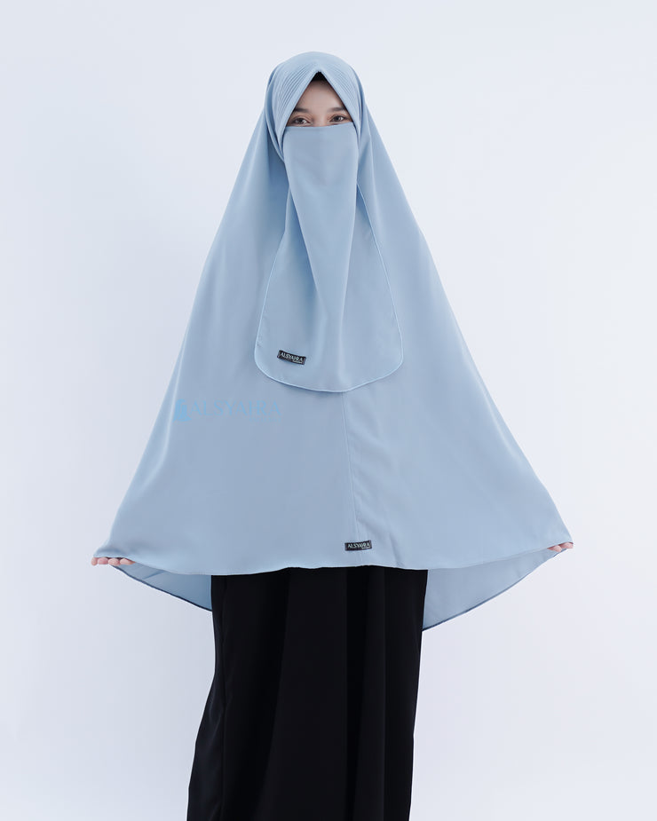 Set Khimar Pad Syari Size XL Cadar Tali Luxury Wolfis Alsyahra Exclusive