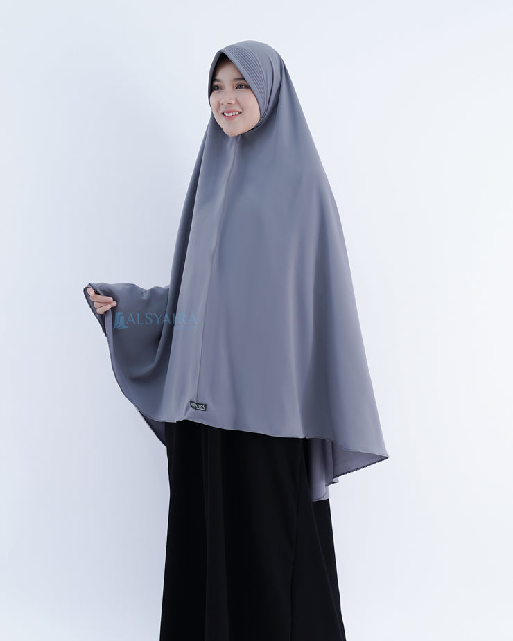 Set Khimar Pad Syari Size XL Cadar Tali Luxury Wolfis Alsyahra Exclusive