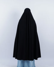 Set Khimar Syari Handzipper Haramain Jetblack Alsyahra Exclusive