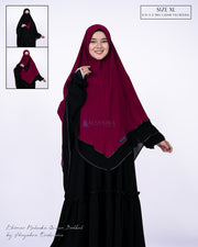 Set Khimar Maleeka Bisban Queen BolBal 2 Material Alsyahra Exclusive XL