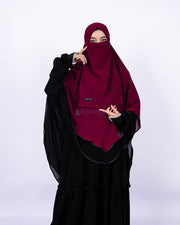 Set Khimar Maleeka Bisban Queen BolBal 2 Material Alsyahra Exclusive XL