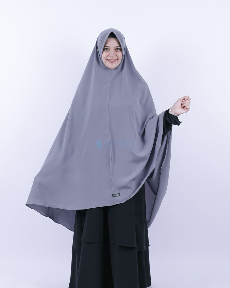 Set Khimar Pad Syari Size XXL Cadar Tali Luxury Wolfis Alsyahra Exclusive
