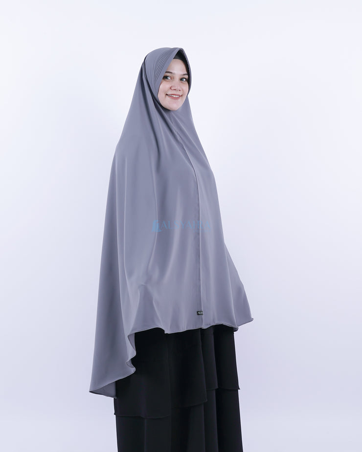 Set Khimar Pad Syari Size XXL Cadar Tali Luxury Wolfis Alsyahra Exclusive
