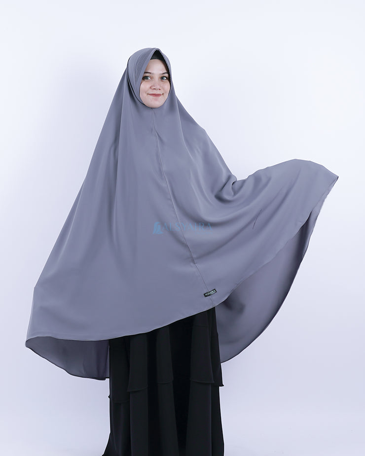 Set Khimar Pad Syari Size XXL Cadar Tali Luxury Wolfis Alsyahra Exclusive